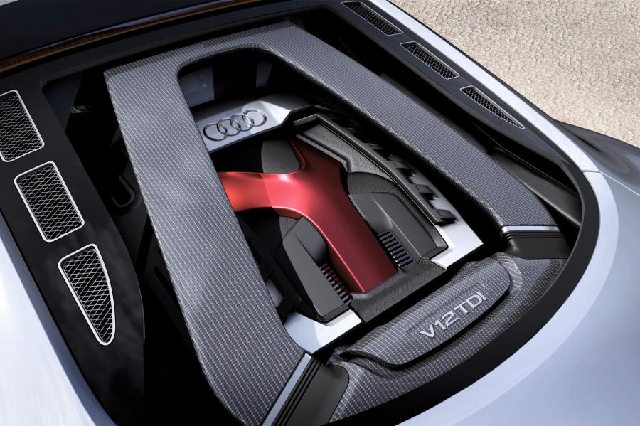 Моторный отсек Audi R8 V12 TDI Concept 2008 года  (фото 14 из 18)